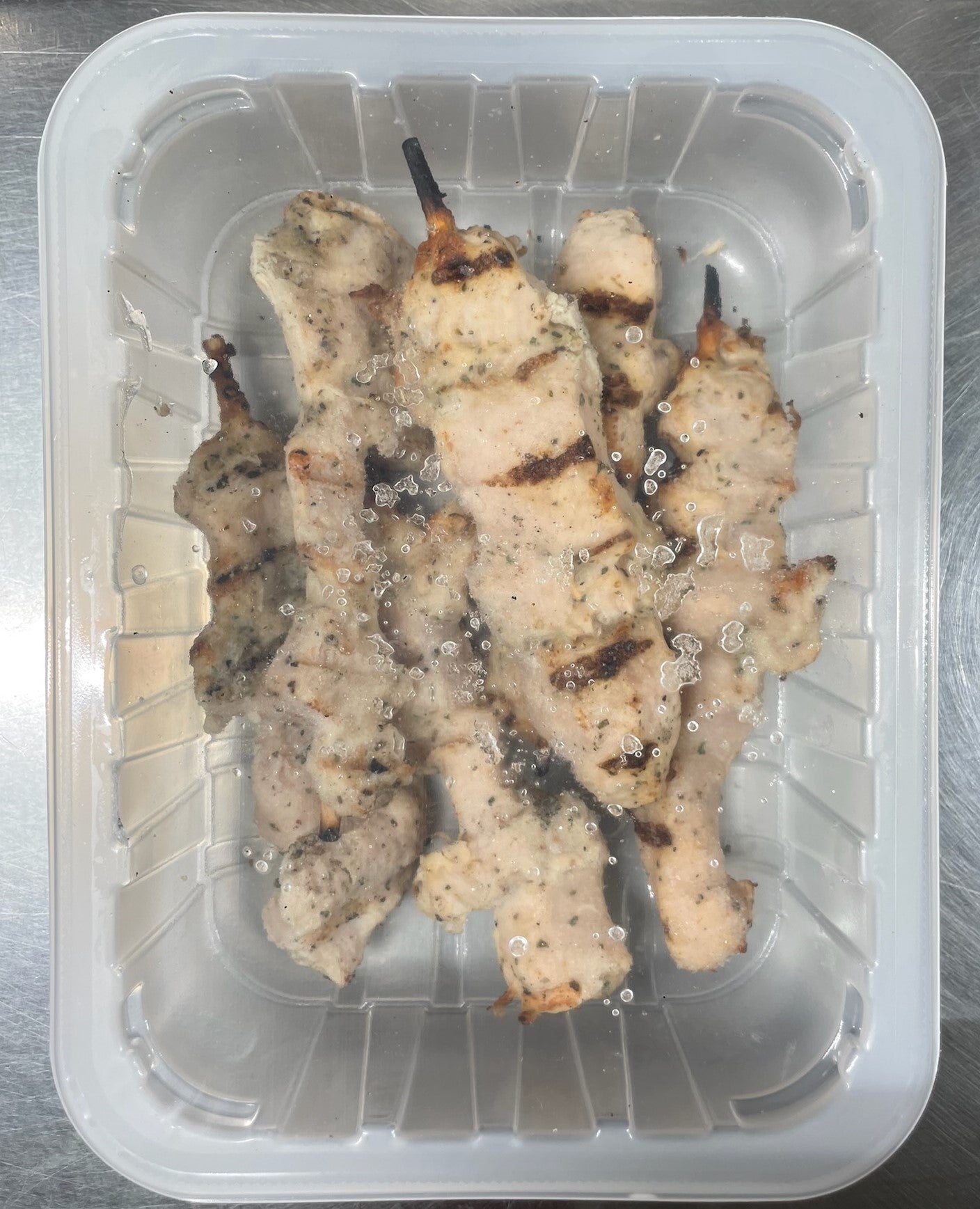 32451973 Fully Cooked Chicken breast skewers (24 x 50g)