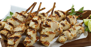 32451973 Brochettes de poulet poitrine entièrement cuites (40 x 50 g)